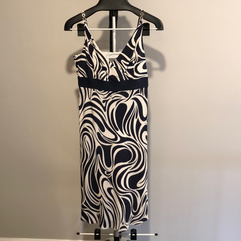 Ann Taylor blue/white dress